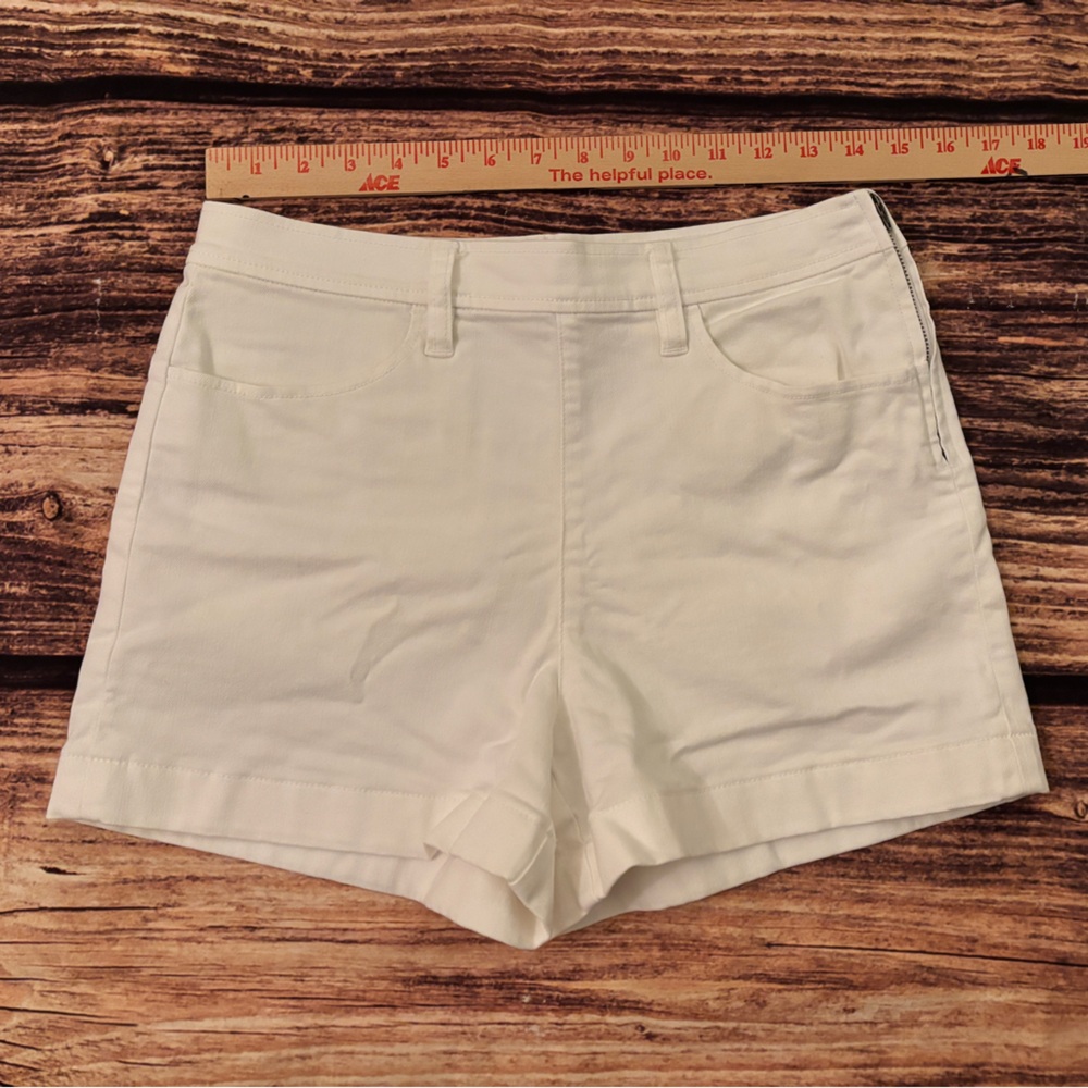 J. Crew White Stretch Denim Jean Summer Shorts 28